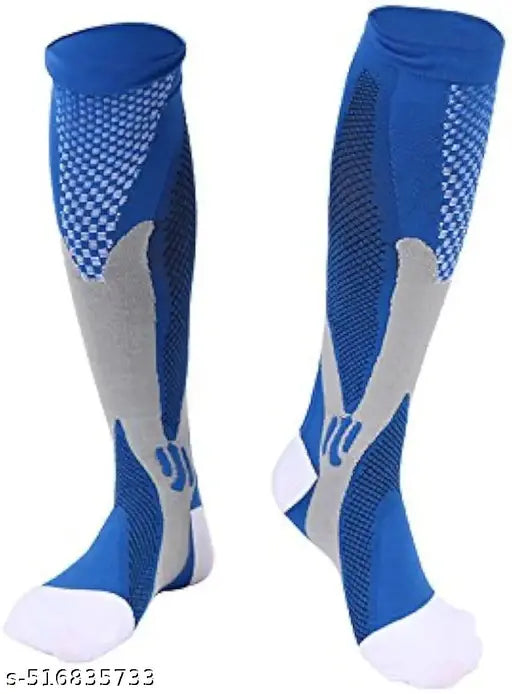 Sweksha Creations Orthopedic Neuro Socks for Outdoor Sport Compression Socks for Plantar Arch Support, Foot & Ankle Swelling, Achilles Tendon, Heel Pain, Injury Recovery(1 pair)(Blue)